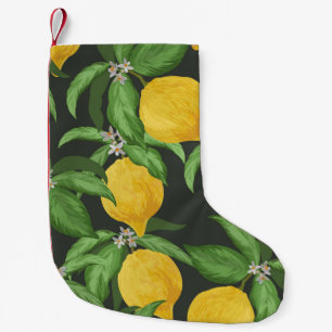 Lemon naadloos patroon. Tropische vruchtenbac Kleine Kerstsok