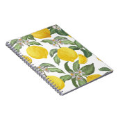 Lemon naadloos  patroon. Tropische vruchtenbac Notitieboek (Rechterzijde)