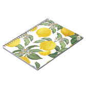 Lemon naadloos  patroon. Tropische vruchtenbac Notitieboek (Linkerzijde)