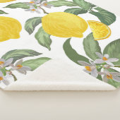 Lemon naadloos patroon. Tropische vruchtenbac Sherpa Deken (3/4)