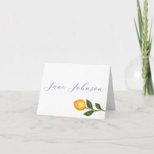 Lemon Name Place Card Notitiekaartje