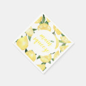 Lemon Napkins Main Squeeze Vrijgezellenfeest Servet (Hoek)