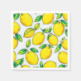 lemon napkins servet