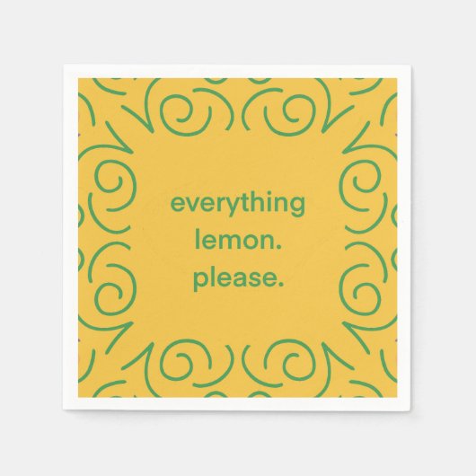 Lemon Napkins Servet (Voorkant)
