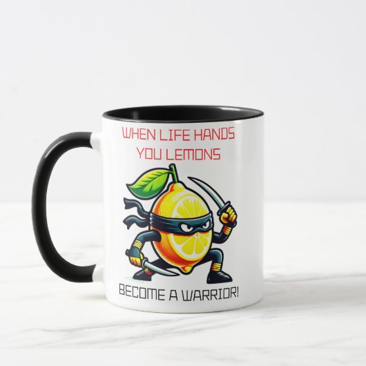 Lemon Ninja Warrior met Zwaarden Mok (Links)