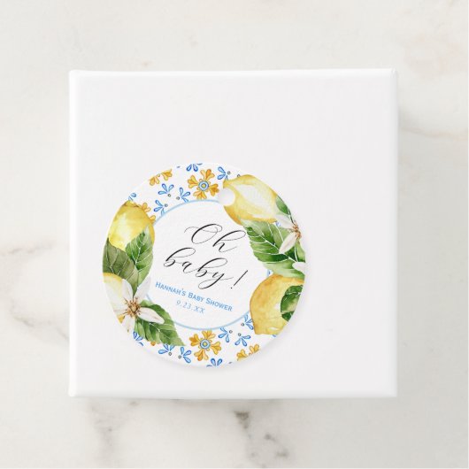 Lemon Oh Baby Classic Bedankjes Labels (In situ)
