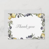 Lemon & Olive Hartelijk dank Bedankkaart (Voorkant / Achterkant)