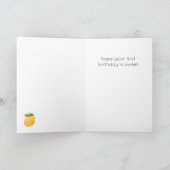 Lemon ONE Happy Birthday Card Kaart (Binnen)