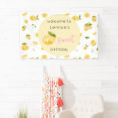 Lemon One Sweet 1st Birthday Spandoek (Insitu)