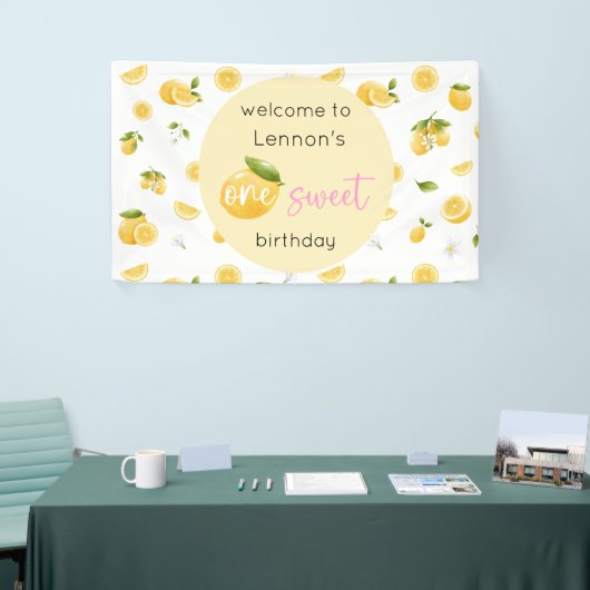 Lemon One Sweet 1st Birthday Spandoek (Beurs)