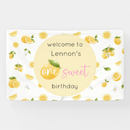 Lemon One Sweet 1st Birthday Spandoek