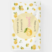 Lemon One Sweet 1st Birthday Spandoek (Verticaal)