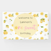 Lemon One Sweet Birthday Spandoek (Horizontaal)