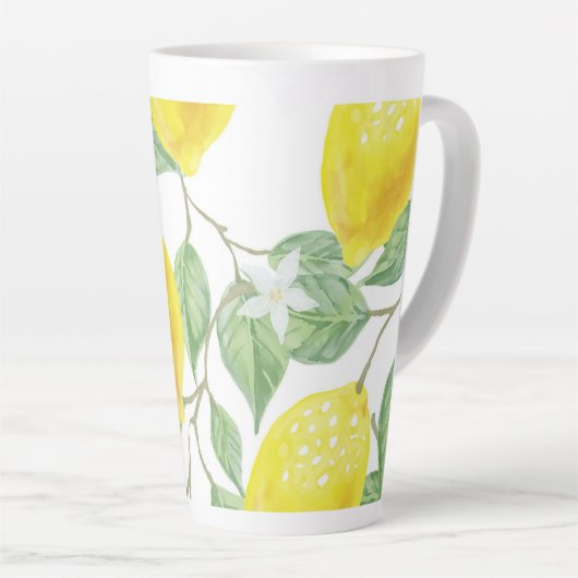 Lemon-ontwerp Latte Mok (Rechterhoek)