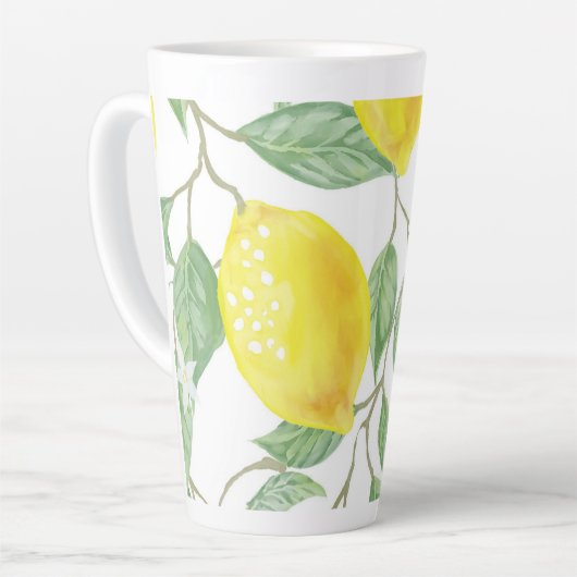 Lemon-ontwerp Latte Mok (Linkerhoek)