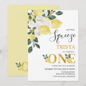 Lemon onze belangrijkste pleister voor de eerste v kaart (Voorkant / Achterkant)