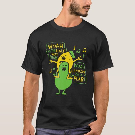Lemon op een peertje met een schimmelhoes... t-shirt (Voorkant)