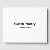 Lemon & Oranje Gusto Poëzie Gastenboek (Achterkant)