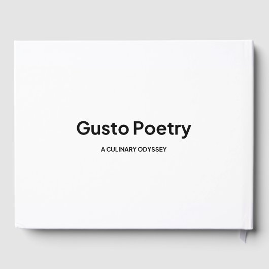 Lemon & Oranje Gusto Poëzie Gastenboek (Achterkant)