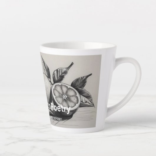 Lemon & Oranje Gusto Poëzie Latte Mok (Rechts)