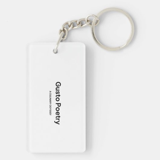 Lemon & Oranje Gusto Poëzie Sleutelhanger (achterkant)