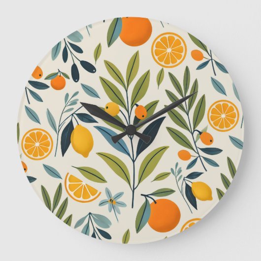 Lemon Orchard Dream Grote Klok (Voorkant)
