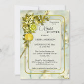 Lemon Orchard Waterverf Bridal Shower Kaart (Voorkant)