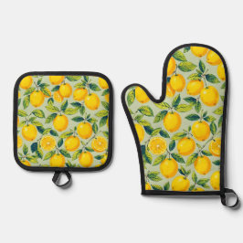 Lemon Ovenwant & Pannenlap Set