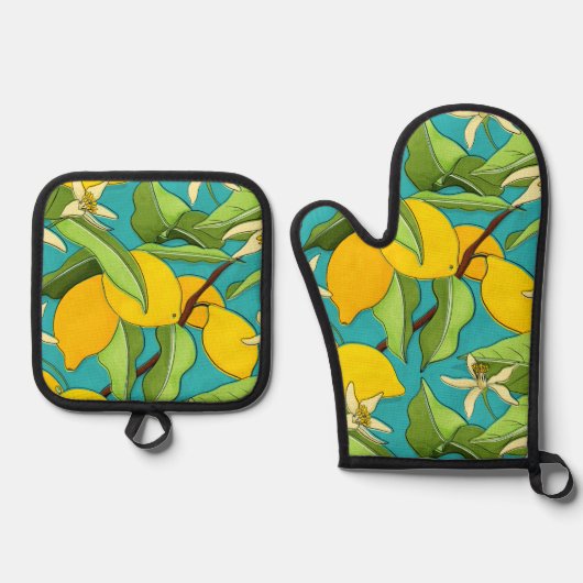 Lemon Ovenwant & Pannenlap Set (Voorkant)