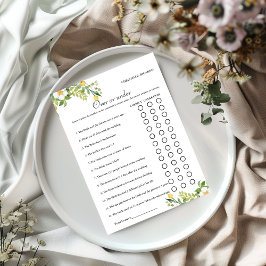 Lemon Over of onder vrijgezellenfeest spel Kaart