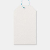 Lemon Paarse Bow Eerste Verjaardagsfeest Cadeaulabel (Achterkant)