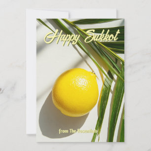 🍋Lemon Palm Sukkot Blessing kaart