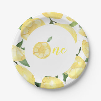 Lemon Paper Borden limonade First Birthday Party Papieren Bordje