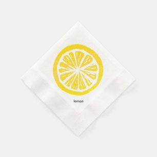 Lemon Paper Cocktail servetten