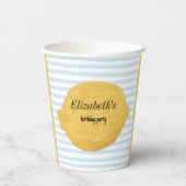 Lemon Paper Cup voor de verjaardag van kinderen Papieren Bekers (Achterkant)