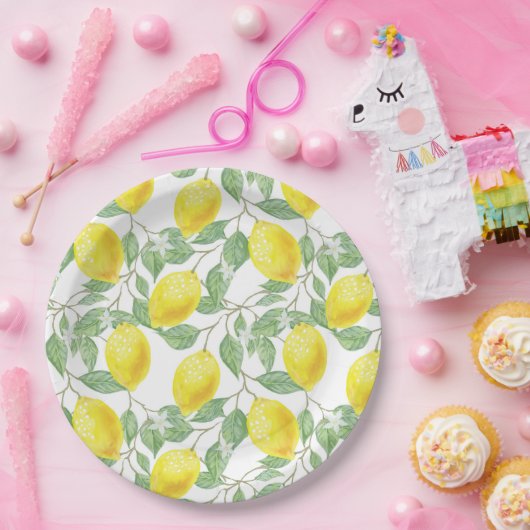 Lemon Papieren Bordje (Feest)
