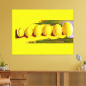 Lemon Parade Abstraction Canvas Afdruk (Insitu (Woonkamer))