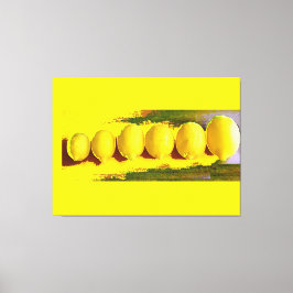 Lemon Parade Abstraction Canvas Afdruk