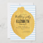 Lemon Party Nodig voor de verjaardag van kinderen Kaart (Voorkant)