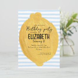 Lemon Party Nodig voor de verjaardag van kinderen Kaart