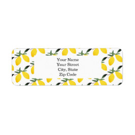  Lemon Patroon op maat Etiket