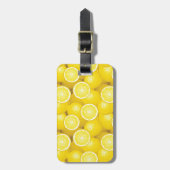 Lemon Pattern 2 Bagagelabel (Voorkant verticaal)