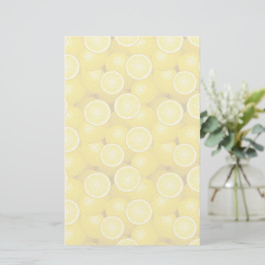 Lemon Pattern 2 Briefpapier (Staand voorkant)