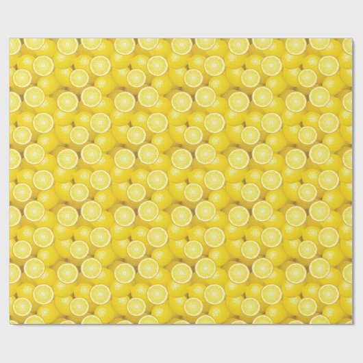 Lemon Pattern 2 Cadeaupapier (Vlak)