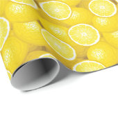 Lemon Pattern 2 Cadeaupapier (Rol Hoek)