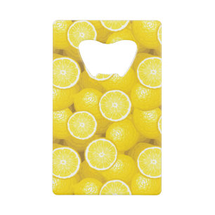 Lemon Pattern 2 Creditkaart Flessenopener