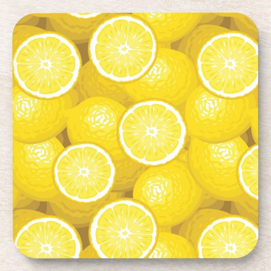 Lemon Pattern 2 Drankjes Onderzetter (Voorkant)
