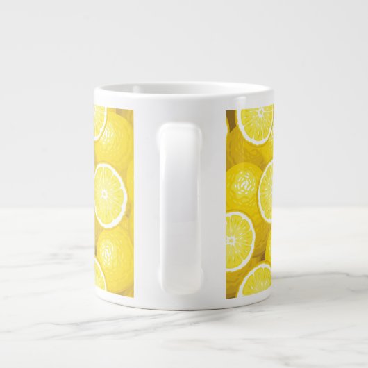 Lemon Pattern 2 Grote Koffiekop (Achterkant)