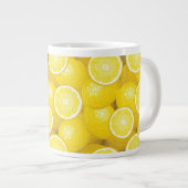 Lemon Pattern 2 Grote Koffiekop (Voorkant rechts)