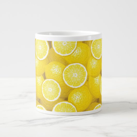 Lemon Pattern 2 Grote Koffiekop (Voorkant)
